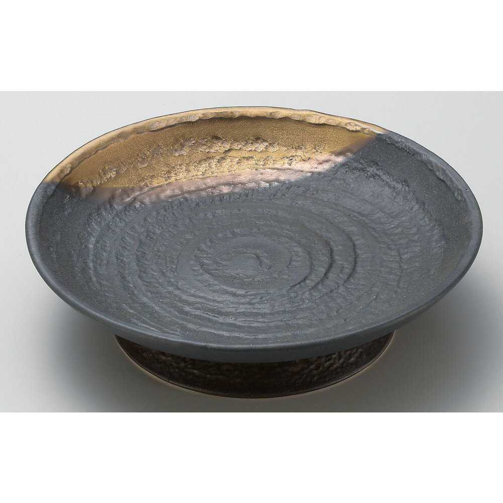 ☆ 丸大皿 ☆ 金彩ぬり分流尺高台皿 [ φ29.5 x 8.8cm ] | 大きい お皿 大皿 盛り皿 盛皿 人気 おすすめ パスタ皿 パーティー 食器 業務用 飲食店 カフェ うつわ 器 ギフト プレゼント誕生日 贈り物 贈答品 おしゃれ かわいい