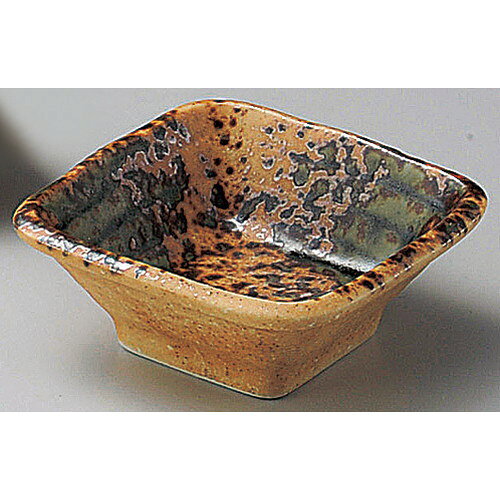 ☆ 千代口 ☆ 南蛮織部角千代口 [ 8 x 3.3cm ] | 小鉢 小 小さい 鉢 ボウル 万能 人気 おすすめ 食器 業務用 飲食店 カフェ うつわ 器 おしゃれ かわいい ギフト プレゼント内祝い 結婚祝い 誕生日 贈り物 贈答品