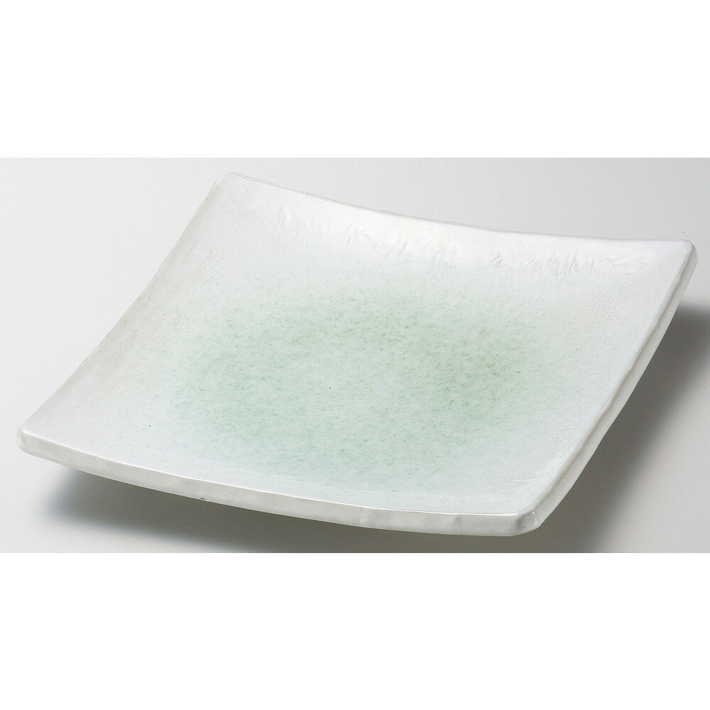 China - ☆ 角大皿 ☆ 新緑10.0正角皿 [ 27 x 4.3cm ] 【 料亭 旅館 和食器 飲食店 業務用 】