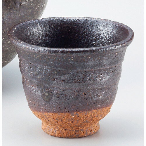 ☆ 酒器 ☆ 鉄釉グイ呑 [ φ6 x 4.7cm ] | ぐい飲み おちょこ お猪口 盃 熱燗 冷酒 お酒 日本酒 バー bar ..