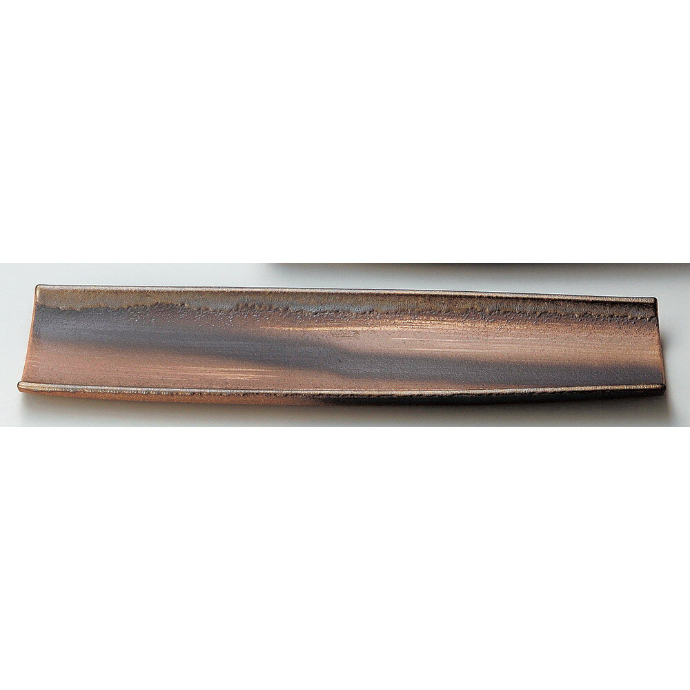 China - ☆ 萬古焼大皿 ☆ 金彩手造トレー(大) [ 49.5 x 12.5 x 3cm ] | 大きい お皿 大皿 盛り皿 盛皿 人気 おすすめ パスタ皿 パーティー 食器 業務用 飲食店 カフェ うつわ 器 ギフト プレゼント誕生日 贈り物 贈答品 おしゃれ かわいい