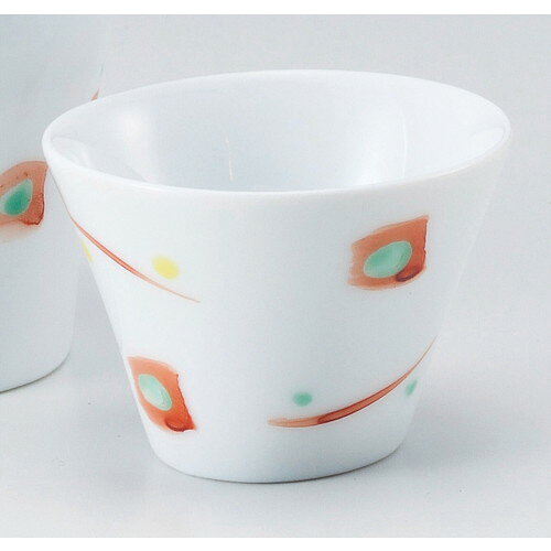 ☆ 酒器 ☆ 白磁点紋赤絵珍味&冷酒杯 [ 6 x 5.5 x 4.2cm ] | ぐい飲み おちょこ お猪口 盃 熱燗 冷酒 お酒 日本酒 バー bar 晩酌 人気 おすすめ 食器 業務用 飲食店 カフェ うつわ 器 おしゃれ かわいい ギフト プレゼント 引き出物 誕生日 贈り物 贈答品
