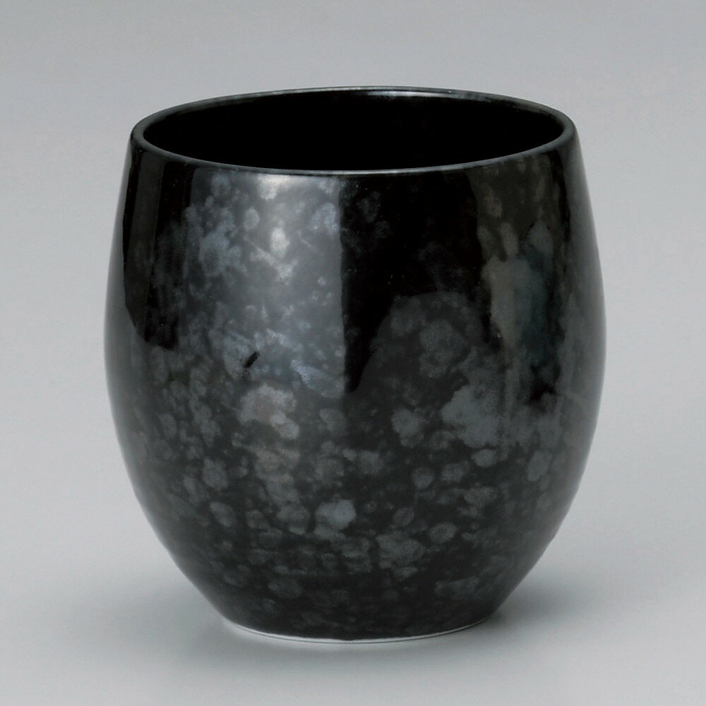 ☆ ロックカップ ☆ 油滴黒ハイボールカップ [ φ9 x 9.5cm 420cc ] | 焼酎 ロックカップ コップ 焼酎カッ..