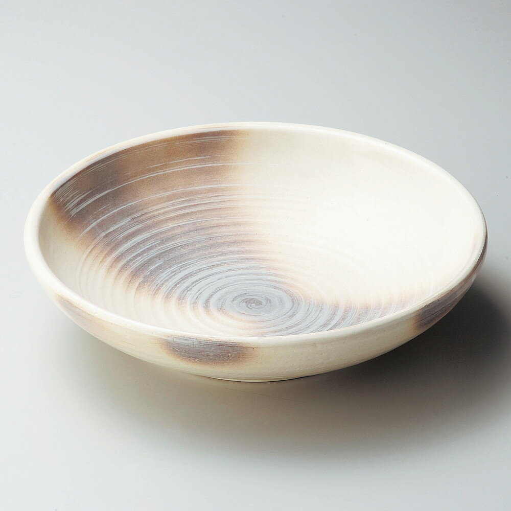 Large Bowl - ☆ 萬古焼大皿 ☆ 萩風8号めん鉢 [ φ24.5 x 6.5cm ] | 盛り鉢 盛鉢 万能 取り鉢 おすすめ 食器 業務用 飲食店 カフェ うつわ 器 おしゃれ かわいい お洒落 可愛い おしゃれ かわいい お洒落 可愛い