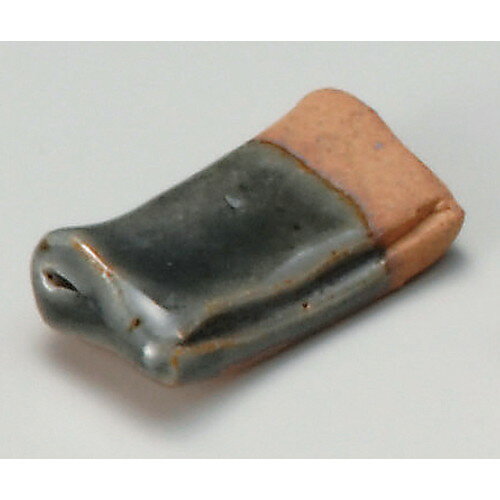 陶器 - ☆ 箸置 ☆ 手造り備前風青釉長角重ね箸置 [ 5.5 x 2.8cm ] | 箸置き 箸置 はしおき 箸 カトラリー 食器 業務用 飲食店 カフェ うつわ 器 おしゃれ かわいい お洒落 ギフト プレゼント 引き出物 内祝い 結婚祝い 誕生日 贈り物 贈答品