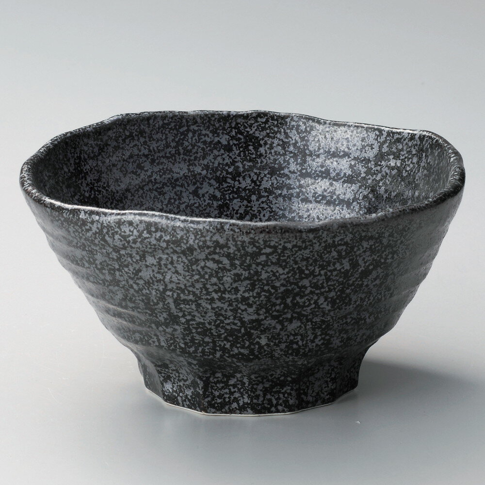 ☆ 多用丼 ☆ 黒油滴4.5変形丼 [ 13.5 x 13.5 x 8cm ] | お好み丼 丼ぶり カフェ丼 鉢 ラーメン そば うどん ボウル 食器 業務用 飲食店 カフェ うつわ 器 おしゃれ かわいい ギフト プレゼント 誕生日 贈り物 贈答品