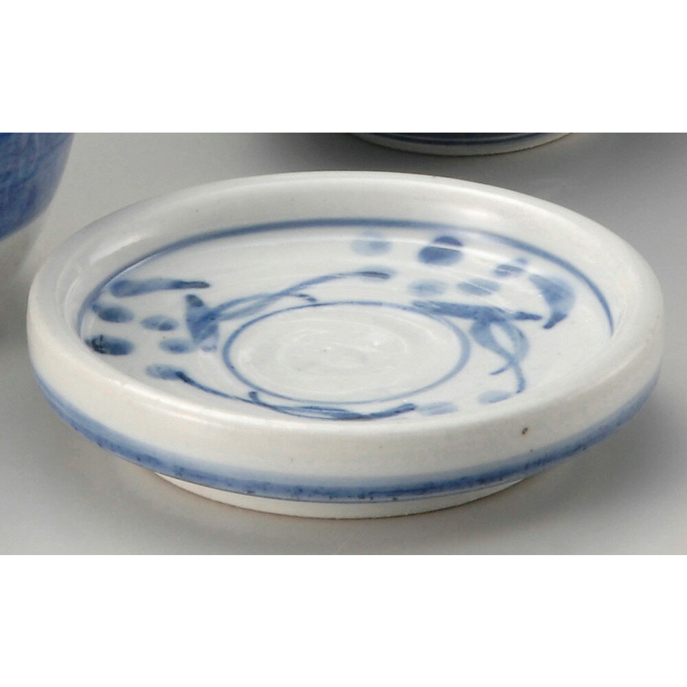 ☆ そば小物 ☆ 邸部風花紋切立3.3薬味皿 [ φ9.5 x 2cm ] 【 蕎麦屋 定食屋 飲食店 和食器 業務用 】