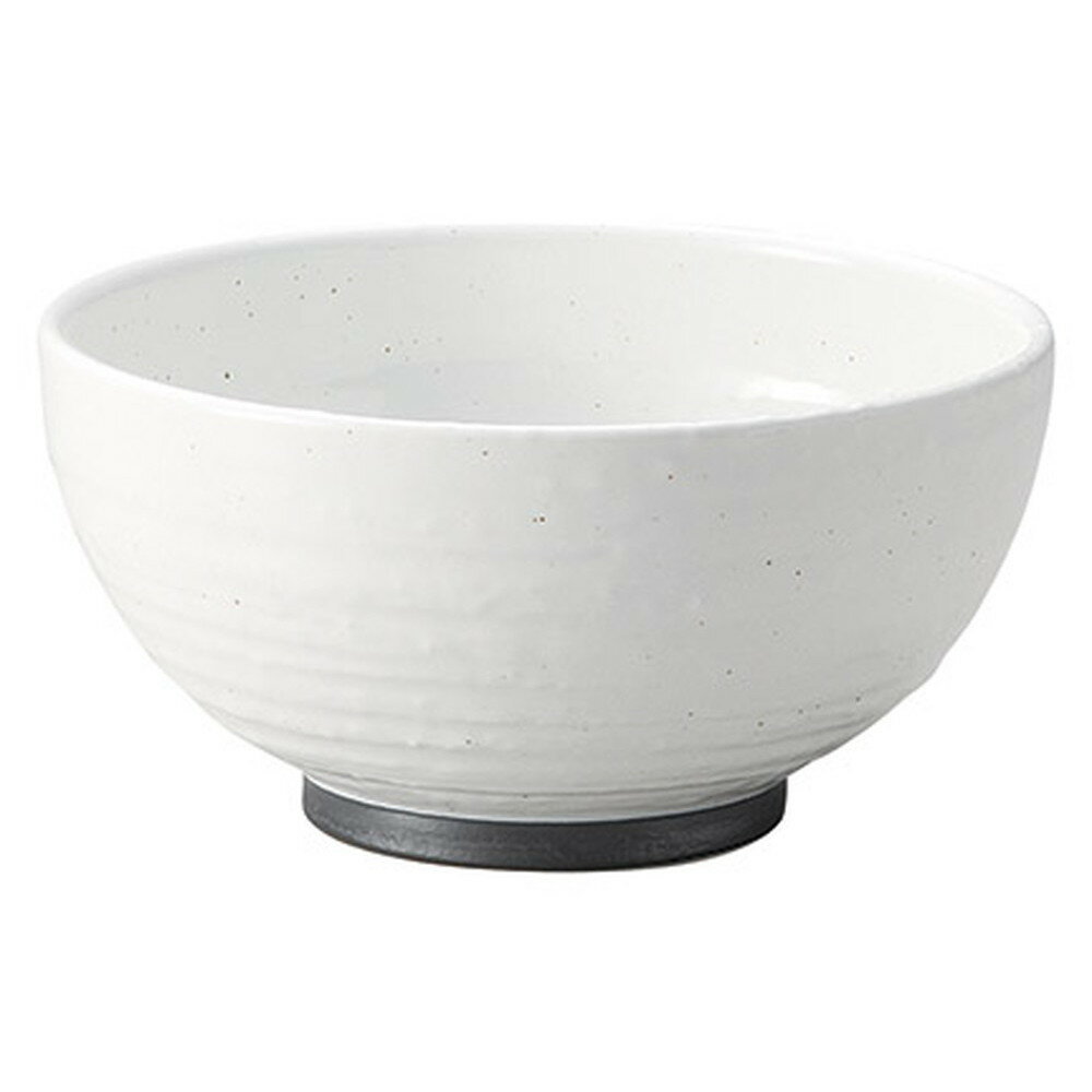 ☆ 多用丼 ☆ 白玉粉引ハマ錆巻砂目5.0丸丼 [ φ15.5 x 7.7cm ] | お好み丼 丼ぶり カフェ丼 鉢 ラーメン そば うどん ボウル 食器 業務用 飲食店 カフェ うつわ 器 おしゃれ かわいい ギフト プレゼント 誕生日 贈り物 贈答品