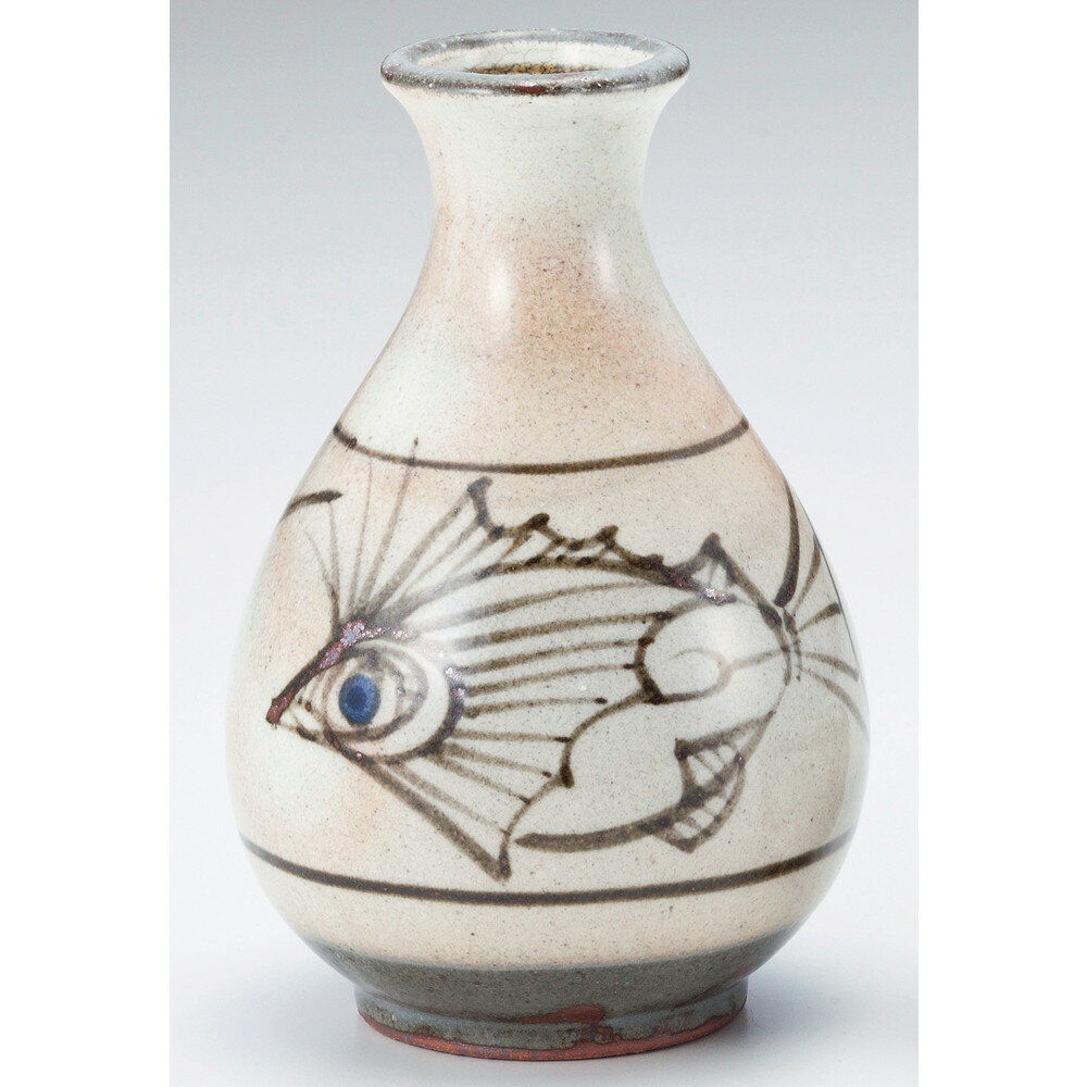 ☆ 酒器 ☆ 粉引唐草魚紋2号徳利 [ 340cc ] | 徳利 熱燗 冷酒 お酒 日本酒 バー bar 晩酌 人気 おすすめ ..