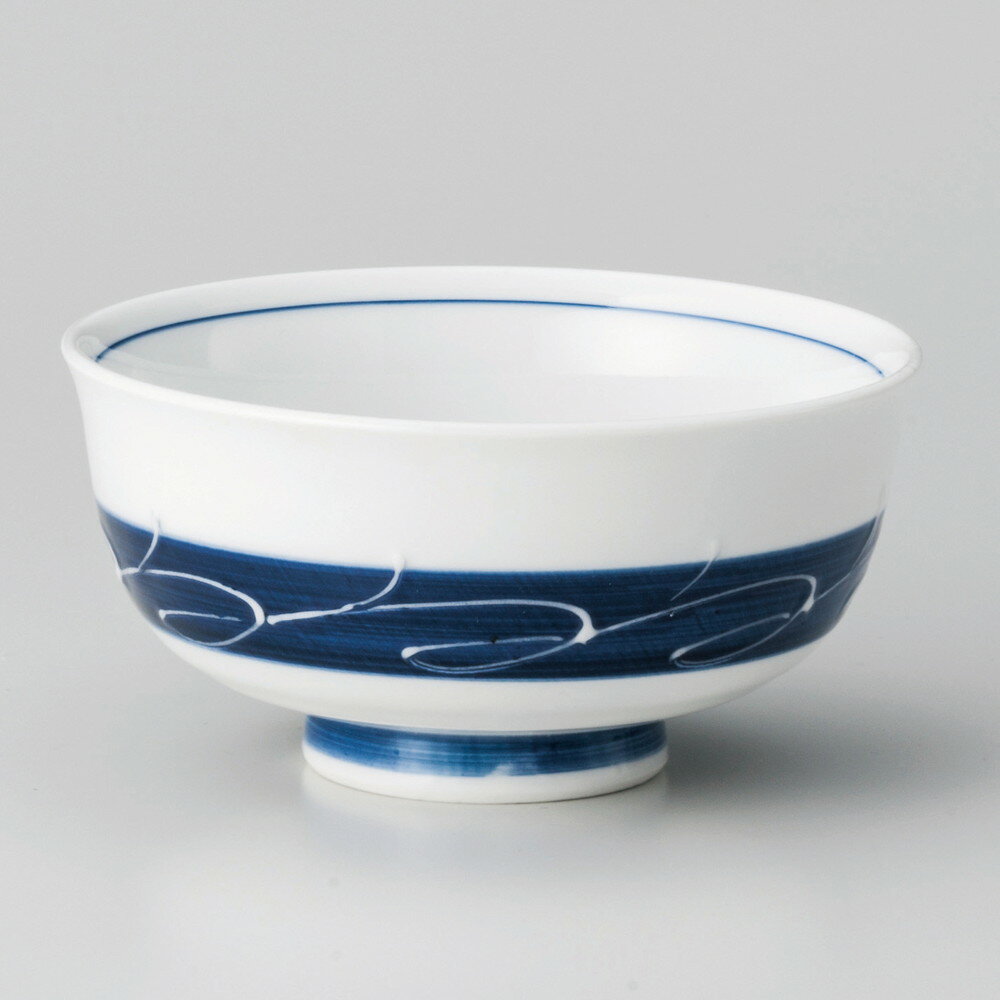 ☆ 飯碗 ☆ 白波帯汁茶碗 [ φ11.9 x 6cm ] | ちゃわん お茶碗 飯碗 ご飯茶碗 白米 人気 おすすめ 食器 業務用 飲食店 カフェ うつわ 器 おしゃれ かわいい ギフト プレゼント 引き出物 誕生日 贈り物 贈答品