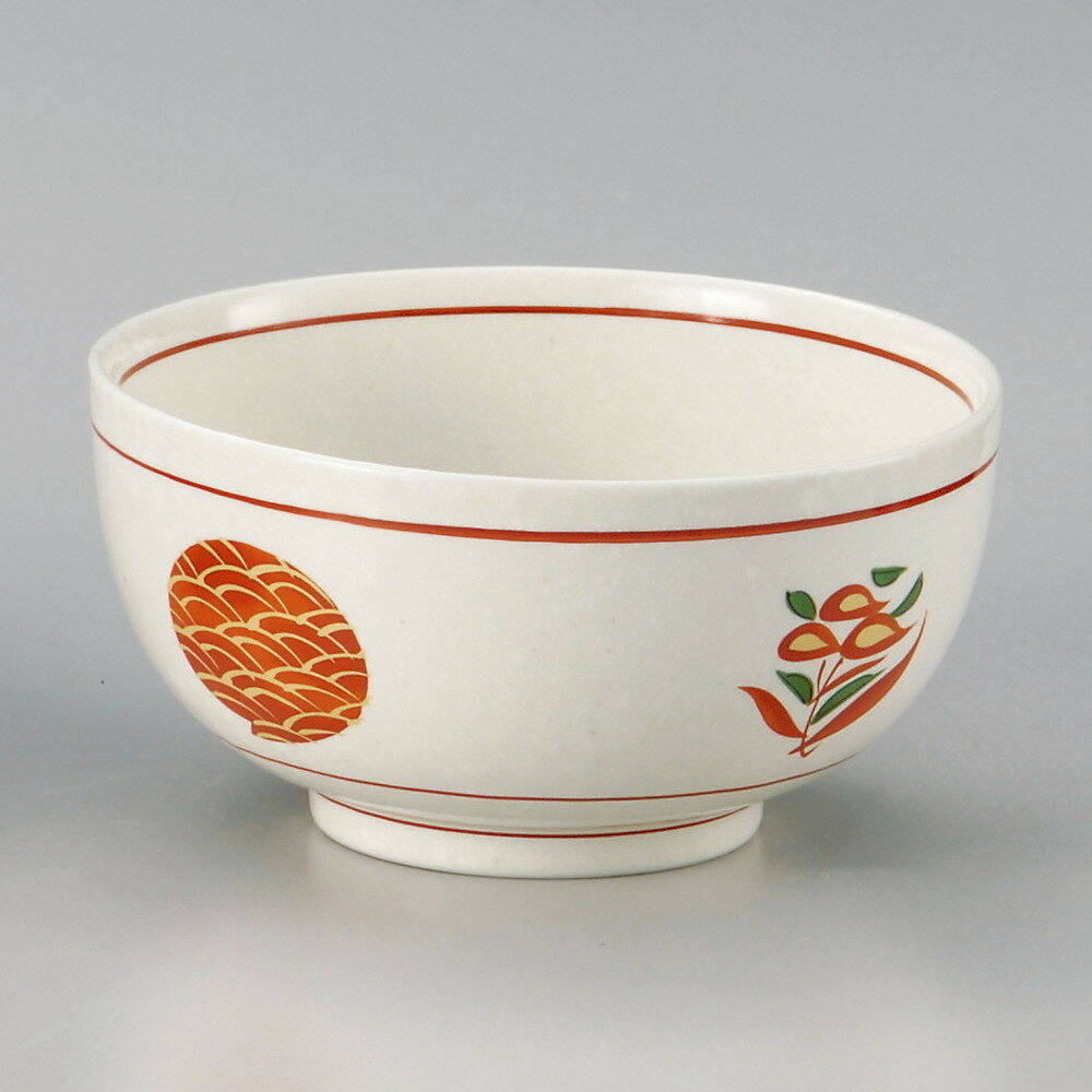 ☆ 多用丼 ☆ 赤絵波丸紋お好丼(大) [ φ16 x 8.3cm ] | お好み丼 丼ぶり カフェ丼 鉢 ラーメン そば うど..