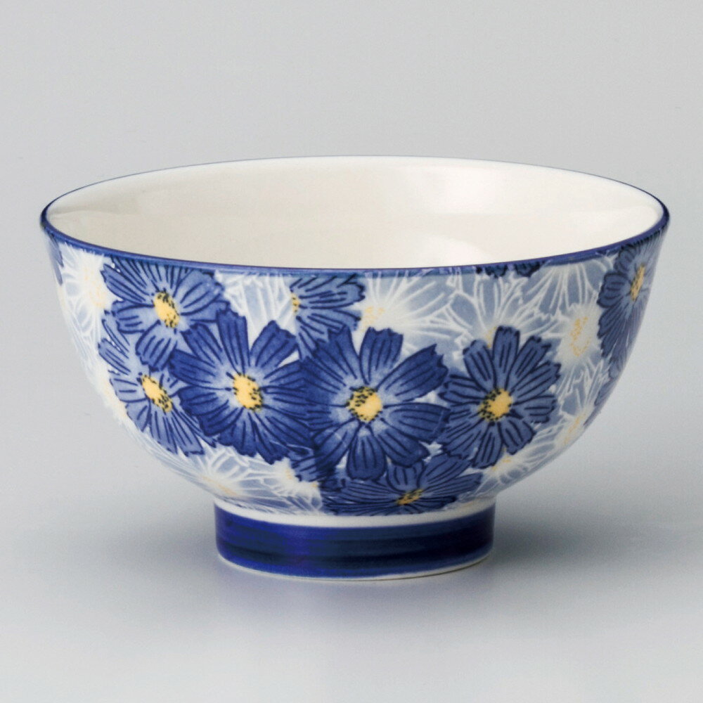 其它 - ☆ 飯碗 ☆ 華々ブルー高台茶碗 [ φ11 x 6cm ] | ちゃわん お茶碗 飯碗 ご飯茶碗 白米 人気 おすすめ 食器 業務用 飲食店 カフェ うつわ 器 おしゃれ かわいい ギフト プレゼント 引き出物 誕生日 贈り物 贈答品