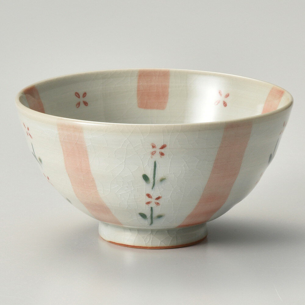 ☆ 飯碗 ☆ 花十草茶碗赤 [ φ11.5 x 6cm ] | ちゃわん お茶碗 飯碗 ご飯茶碗 白米 人気 おすすめ 食器 業..