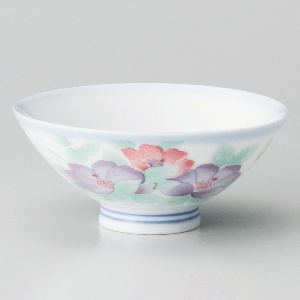 ☆ 飯碗 ☆ 白磁彩花中平 [ φ11.8 x 4.8cm ] | ちゃわん お茶碗 飯碗 ご飯茶碗 白米 人気 おすすめ 食器 業務用 飲食店 カフェ うつわ 器 おしゃれ かわいい ギフト プレゼント 引き出物 誕生日 贈り物 贈答品