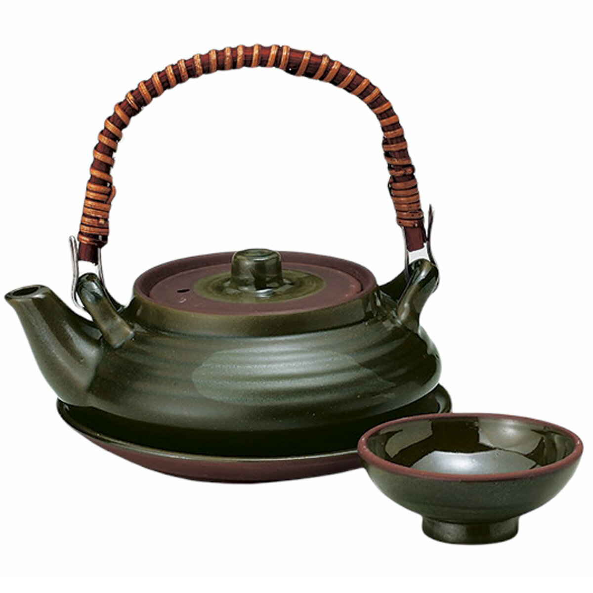 織部平型土瓶むし(耐熱) [ 240cc ] | 土瓶蒸し 土瓶むし 松茸 マツタケ 料亭 人気 おすすめ 食器 業務用 飲食店 カフェ うつわ 器 おしゃれ かわいい ギフト プレゼント 誕生日 贈り物 贈答品