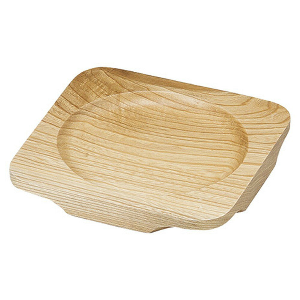 ☆ 敷台 ☆ 白木正角木台Bφ115 [ 14.5 x 14.5 x H1.5cm ] 【 料亭 旅館 和食器 飲食店 業務用 】