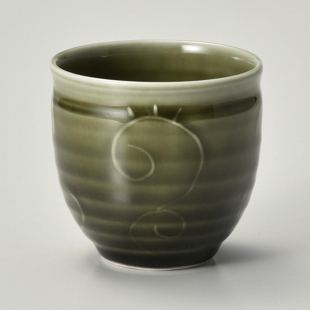 湯呑 / 一珍織部丸湯呑 [ φ7.8 x 7.2cm 210cc ] | ゆのみ 湯呑 湯飲み 一服 お茶 人気 おすすめ 食器 業務用 飲食店 カフェ うつわ 器 おしゃれ かわいい ギフト プレゼント 引き出物 誕生日 贈り物 贈答品