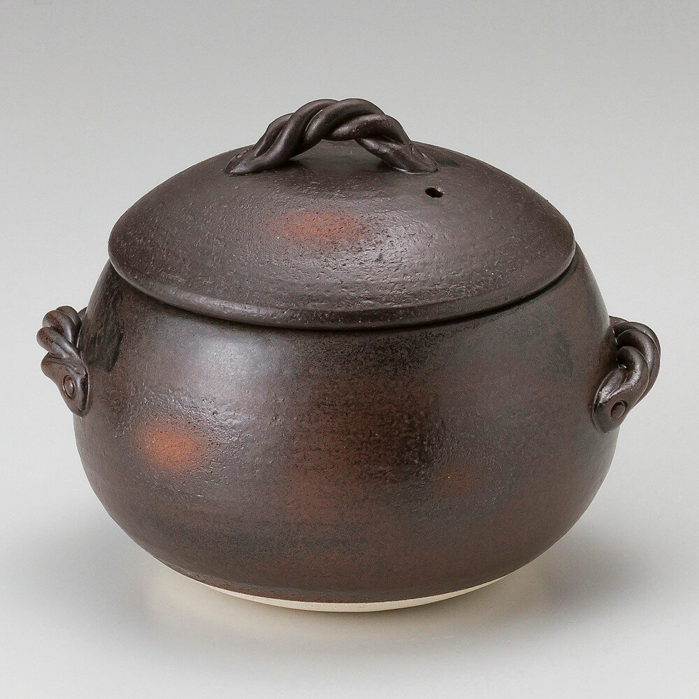 [商品名]　黒丸ご飯鍋7合炊[素材]　陶器[寸法]　[ φ24 x 27 x 22cm 身14cm ]お店からご自宅まで、季節を問わず、様々なシーンでご利用いただける商品です。[ φ24 x 27 x 22cm 身14cm ] 陶器 日本製 萬古焼 直火OK一部の商品はメーカーよりお取り寄せとなりますので、納期が前後することがございます。あらかじめご了承ください。商品によっては手造りのため、写真と色・かたちが若干異なることがございます。われものですので丁重に梱包させていただいておりますが、ご質問などございましたらお気軽にお問い合わせください。ご注文に関する注意事項は 【こちら】ご購入前にご確認ください。