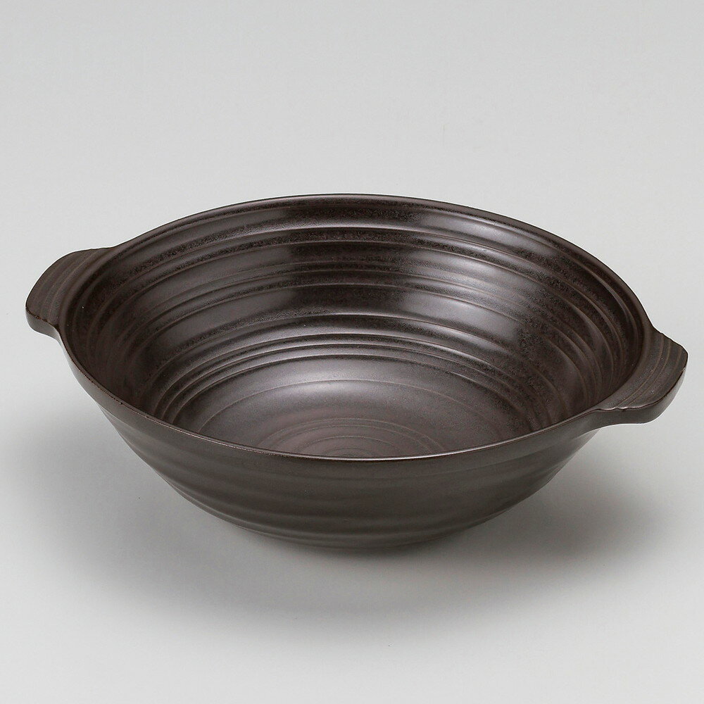 ☆ 鍋 ☆ 耳付鍋どんぶり(耐熱) [ 26.5 x 22.5 x 7.8cm ] 【 料亭 旅館 和食器 飲食店 業務用 】