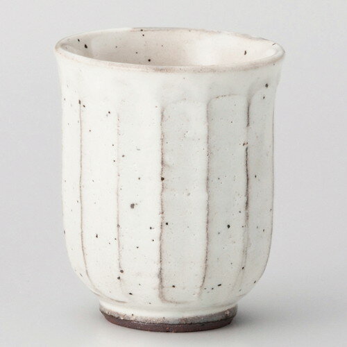 湯呑 / 粉引面取湯呑(大) [ φ7.1 x 8.8cm 220cc ] | ゆのみ 湯呑 湯飲み 一服 お茶 人気 おすすめ 食器..