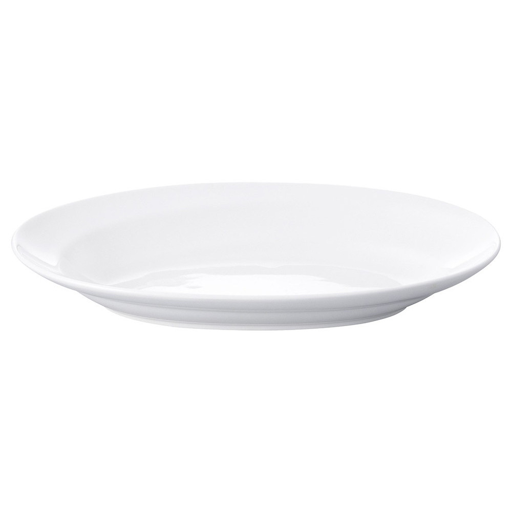 [商品名]　モダンライン12吋オーバルスーププレート[素材]　磁器[寸法]　30.5 x 17.4 x 4.5cm お店からご自宅まで、季節を問わず、様々なシーンでご利用いただける商品です。[ 30.5 x 17.4 x 4.5cm ] 磁器 中国製 一部の商品はメーカーよりお取り寄せとなりますので、納期が前後することがございます。あらかじめご了承ください。商品によっては手造りのため、写真と色・かたちが若干異なることがございます。われものですので丁重に梱包させていただいておりますが、ご質問などございましたらお気軽にお問い合わせください。ご注文に関する注意事項は 【こちら】ご購入前にご確認ください。