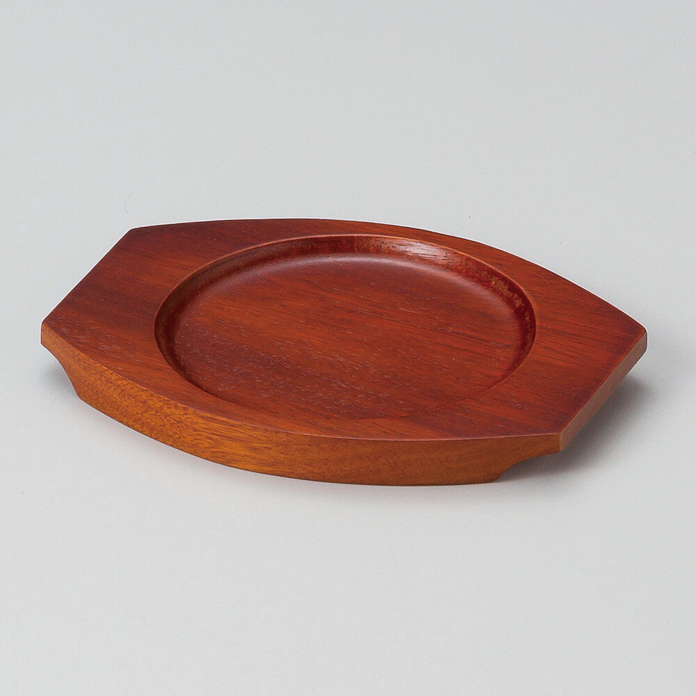 ☆ 敷台 ☆ スリ塗丸木台Kφ100 [ 16 x 12 x H1.5cm ] | グラタン スープ ドリア アヒージョ シチュー 人..