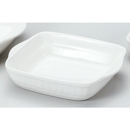 ☆ グラタン皿 ☆ J3白耳付グラタン(S) [ 19 x 16.5 x 4cm ] | グラタン スープ ドリア アヒージョ シチ..