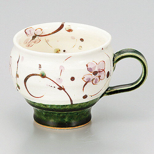 Mug Cup - ☆ マグカップ ☆ 織部花唐草マグ [ φ8.7 x 7.6cm 300cc ] | マグ マグカップ コーヒー 紅茶 ティー 人気 おすすめ 食器 洋食器 業務用 飲食店 カフェ うつわ 器 おしゃれ かわいい ギフト プレゼント 引き出物 誕生日 贈り物 贈答品