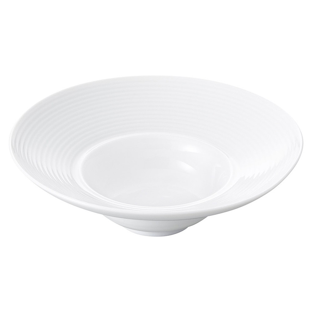 ☆ モダンスタイル ☆ 白磁ハット16cmボール [ φ16 x 4.5cm ]| 中皿 サラダ パスタ 取り皿 プレート 人気..