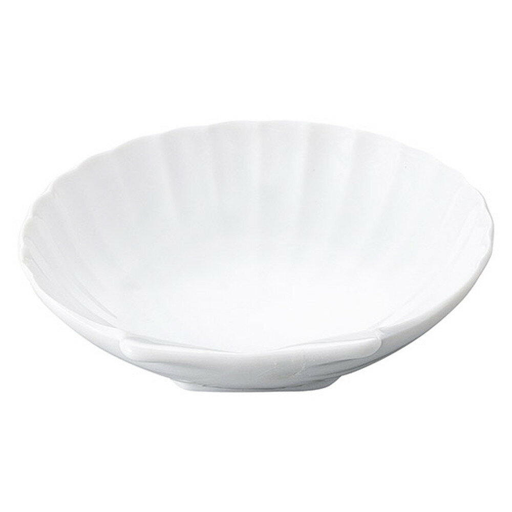 ☆ モダンスタイル ☆ 白磁シェル白3.5小皿 [ 10.2 x 10.2cm ] | 小鉢 小皿 ボウル スモール ボール プレート 人気 おすすめ 食器 洋食器 業務用 飲食店 カフェ うつわ 器 おしゃれ かわいい ギフト プレゼント 引き出物 誕生日 贈り物 贈答品