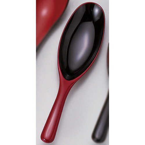 ☆ レンゲ ☆ (A)ナスレンゲ朱内黒 [ 16.1 x 4.2cm ] | れんげ 蓮華 スプーン カトラリ 人気 おすすめ 食..