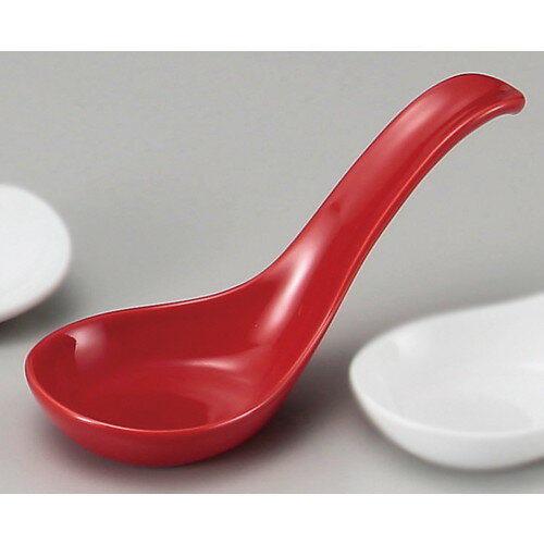 ☆ 中華レンゲ ☆ 鍋レンゲ赤 [ 15.5 x 6 x 1.6cm ] | 蓮華 レンゲ スプーン カトラリ チャーハン ラーメ..