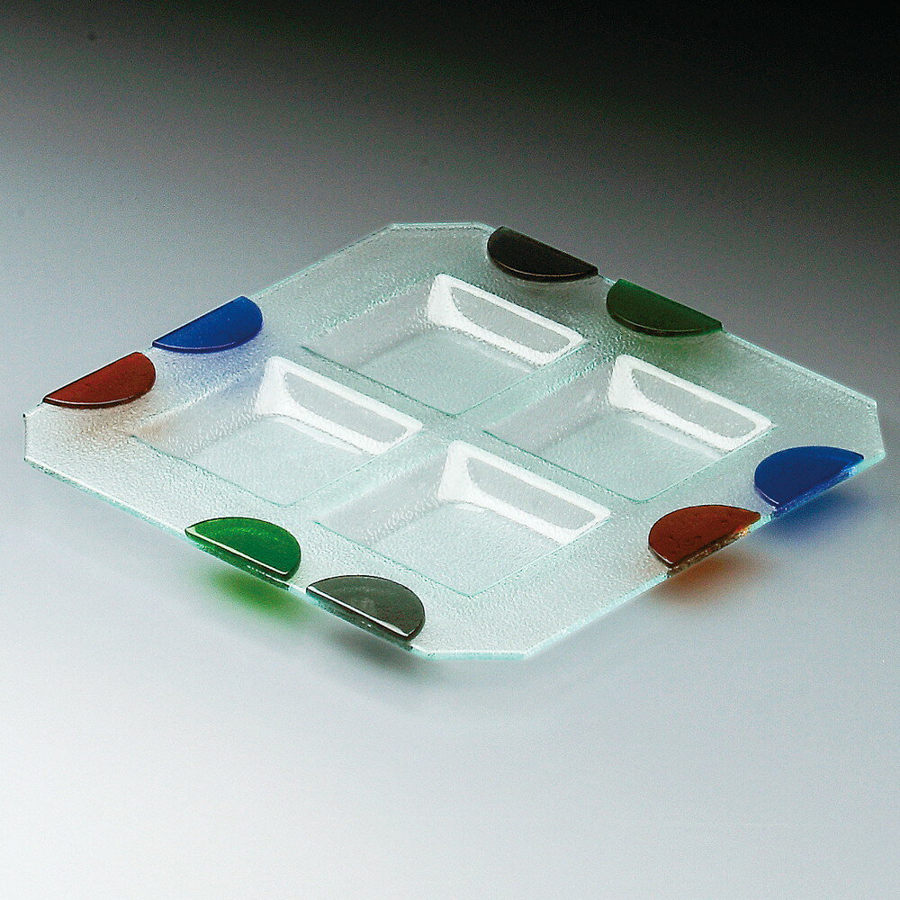 其它 - ☆ ガラス製品 ☆ ガラス つば形四角盛皿 [ 30 x 30 x 2cm ] | ガラス 硝子 プレート お皿 人気 おすすめ 食器 洋食器 業務用 飲食店 カフェ うつわ 器 おしゃれ かわいい ギフト プレゼント 引き出物 誕生日 贈り物 贈答品 イベント 自宅用 家用