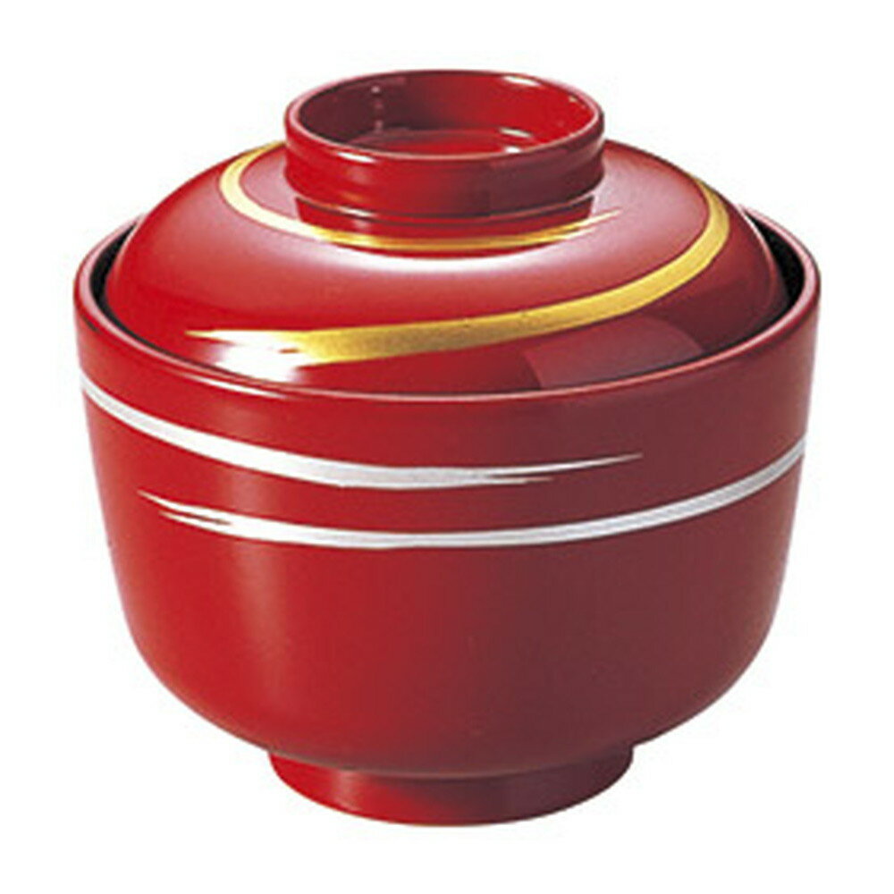 ［TA］忍小吸椀 朱一筆 [ φ9.3 x 8.6cm (H6.5cm) 240cc 120g (85g) ] | 小吹椀 汁椀 お椀 煮物碗 吸物..