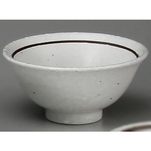 ☆ 中華食器 ☆ 粉引ラインスープ碗 [ φ11.6 x 5.6cm ] | スープ 汁椀 フカヒレ ライス 飯碗 チャーハン ..