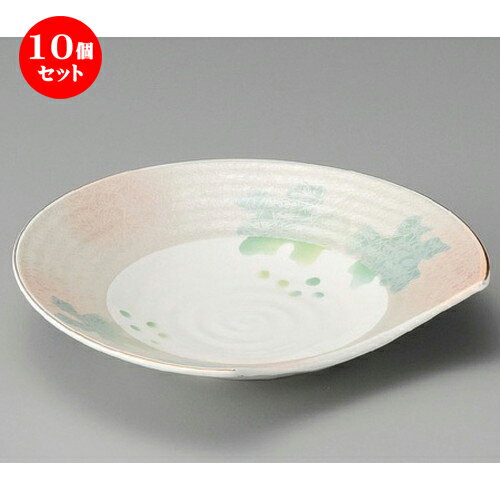 10個セット☆ 向付 ☆ ラスターぶどう半月向付 [ 190 x 160mm ] | 和食器 鉢 小鉢 ボウル 浅鉢 料亭 ホテル 食器 業務用 飲食店 カフェ うつわ 器 おしゃれ かわいい ギフト プレゼント 内祝い 誕生日 贈り物 贈答品 おすすめ 食器セット