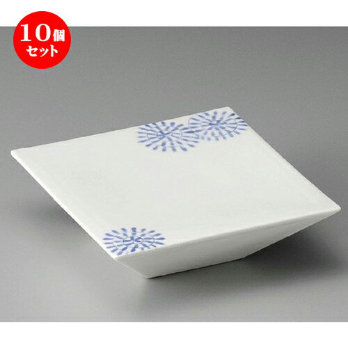 10個セット☆ 向付 ☆ 唐草角高台向付 [ 153 x 153 x 48mm ] | 和食器 鉢 小鉢 ボウル 浅鉢 料亭 ホテル 食器 業務用 飲食店 カフェ うつわ 器 おしゃれ かわいい ギフト プレゼント 内祝い 誕生日 贈り物 贈答品 おすすめ 食器セット