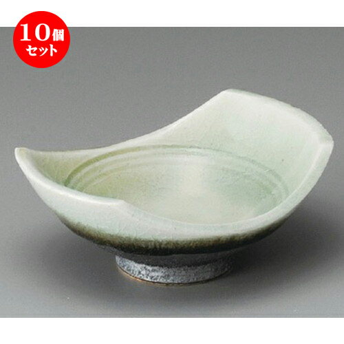 10個セット☆ 小鉢 ☆ 青磁貫入舟型小鉢 [ 123 x 98 x 50mm ] | 小鉢 小 小さい 鉢 ボウル 万能 人気 おすすめ 食器 業務用 飲食店 カフェ うつわ 器 おしゃれ かわいい ギフト プレゼント内祝い 結婚祝い 誕生日 贈り物 贈答品 食器セット