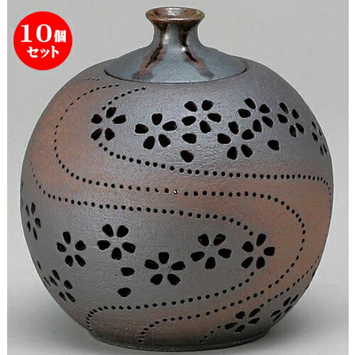 10個セット☆ 照明器具 ☆ 灯り花入 丸の桜（小） [ 180 x 190mm ] 【インテリア 和室 花入れ 香炉 】