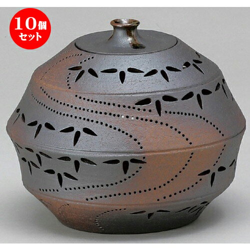 10個セット☆ 照明器具 ☆ 灯り花入 丸の竹節笹（中） [ 240 x 200mm ] 【インテリア 和室 花入れ 香炉 】