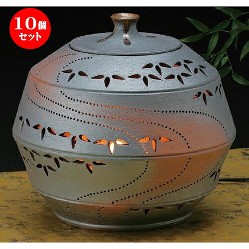 10個セット☆ 照明器具 ☆ 灯り花入 丸の竹節笹（大） [ 290 x 255mm ] 【インテリア 和室 花入れ 香炉 】