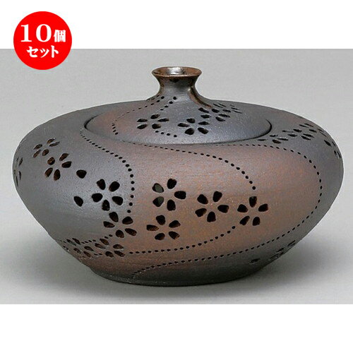 10個セット☆ 香炉 ☆ 灯り香炉 薫香の桜 [ 230 x 140mm ] 【インテリア 和室 花入れ 香炉 】