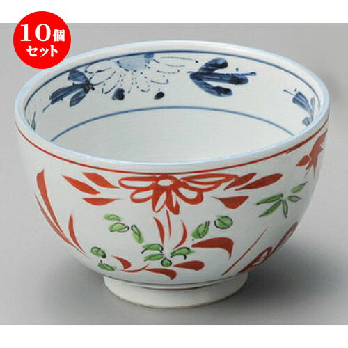 10個セット☆ 丼 ☆ 赤絵万暦5.5多用丼 [ 170 x 90mm ] | お好み丼 丼ぶり カフェ丼 鉢 ラーメン そば うどん ボウル 食器 業務用 飲食店 カフェ うつわ 器 おしゃれ かわいい ギフト プレゼント 誕生日 贈り物 贈答品 食器セット