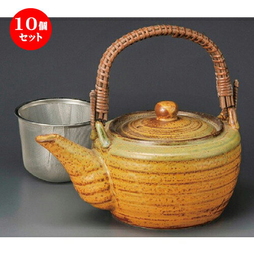 10個セット 土瓶 / イラボ釉8号土瓶（茶こし付） [ 235 x 163 x H130mm 1350cc ] | ポット 急須 土瓶 お茶 大きい 一服 まったり 人気 おすすめ 食器 業務用 飲食店 カフェ うつわ 器 おしゃれ かわいい ギフト プレゼント 引き出物 誕生日 贈り物 贈答品 食器セット