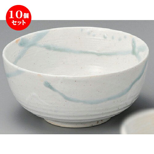 10個セット☆ 丼 ☆ 志野流し6.0丸丼 [ 180 x 85mm ] | 丼ぶり カフェ丼 鉢 ラーメン そば うどん ボウル 食器 業務用 飲食店 カフェ うつわ 器 おしゃれ かわいい ギフト プレゼント 誕生日 贈り物 贈答品 食器セット