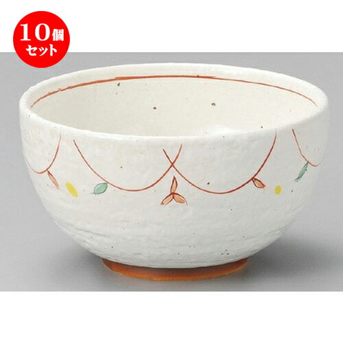 10個セット☆ 丼 ☆ 粉引小花石目5.5丼 [ 174 x 95mm ] | 丼ぶり カフェ丼 鉢 ラーメン そば うどん ボウル 食器 業務用 飲食店 カフェ うつわ 器 おしゃれ かわいい ギフト プレゼント 誕生日 贈り物 贈答品 食器セット