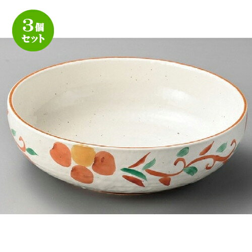 3個セット☆ 大鉢 ☆ 唐草花8.0ボール [ 255 x 80mm ] | 鉢 パスタ皿 盛り鉢 ボウル 大きい おすすめ 食器 業務用 飲食店 カフェ うつわ 器 ギフト プレゼント 内祝い 結婚祝い 誕生日 贈り物 贈答品 おしゃれ かわいい 食器セット