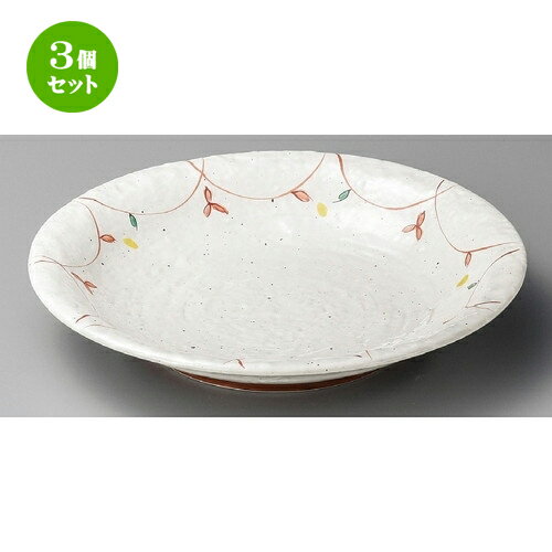3個セット ☆ 大皿 ☆ 粉引小花10.0皿 [ 315 x 56mm ] | 大きい お皿 大皿 盛り皿 盛皿 人気 おすすめ パスタ皿 パーティー 食器 業務用 飲食店 カフェ うつわ 器 ギフト プレゼント誕生日 贈り物 贈答品 おしゃれ かわいい 食器セット