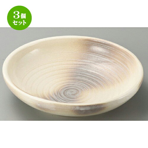 Large Bowl - 3個セット☆ 萬古焼大皿 ☆ かすみ志野8.0めん鉢 [ 243 x 67mm ] | 中皿 デザート皿 取り皿 人気 おすすめ 食器 業務用 飲食店 カフェ うつわ ホテル 家庭用 器 SNS 内祝い ギフト プレゼント パーティ 引き出物 誕生日 記念日 贈り物 贈答品 SNS 食器セット
