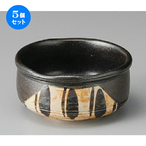 5個セット☆ 小鉢 ☆ 黒織部十草小鉢 [ 115 x 110 x 58mm ] | 小鉢 小 小さい 鉢 ボウル 万能 人気 おすすめ 食器 業務用 飲食店 カフェ うつわ 器 おしゃれ かわいい ギフト プレゼント内祝い 結婚祝い 誕生日 贈り物 贈答品 食器セット